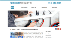 Desktop Screenshot of plumbermckinney-tx.com